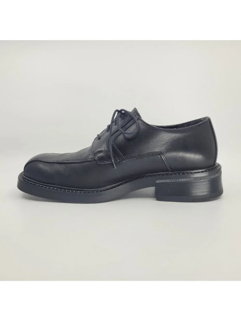 Vintage UNLISTED Mens 9.5 CHUNKY Leather Oxfords Square Toe Dress Shoes **